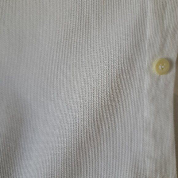 Italy Bosa Le Collezioni Piqué White Stylish Cotton Men Shirt VTG Size L Tall - Picture 10 of 11